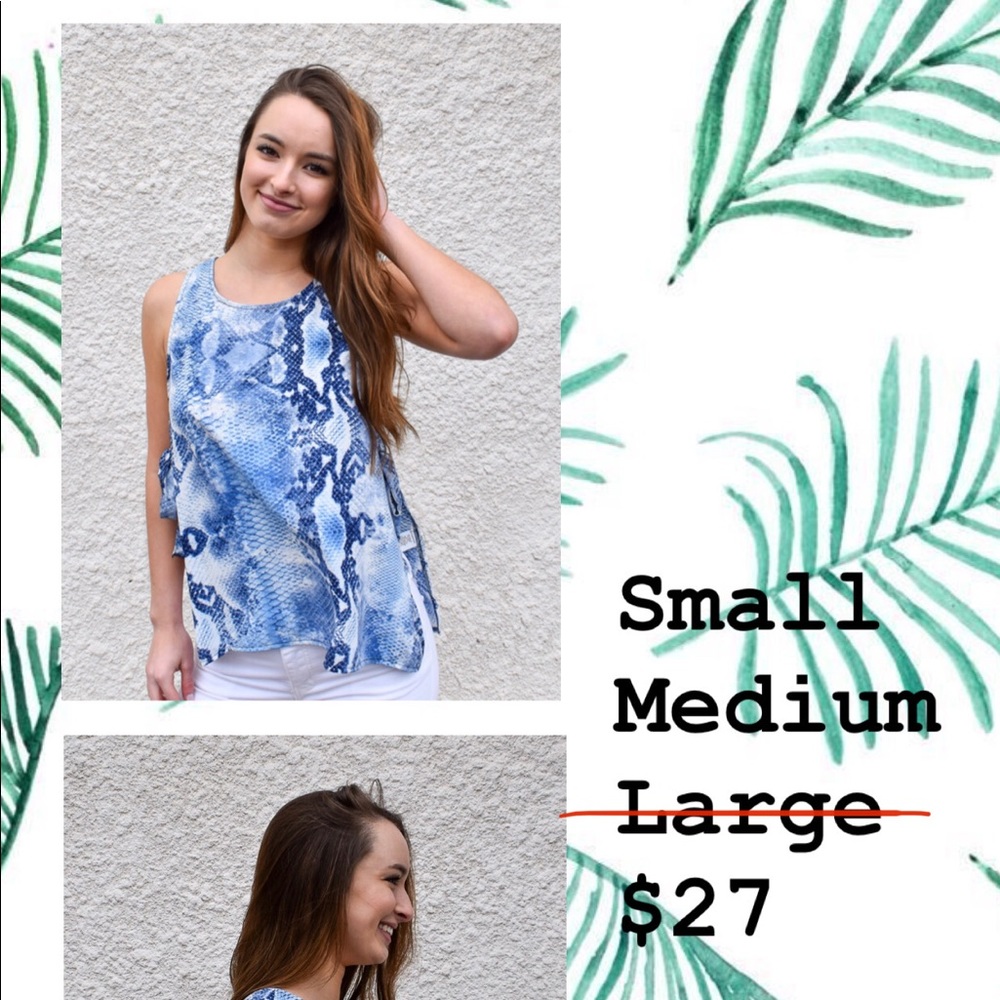 Boutique clothes wholesale cost - Snake Tie Top